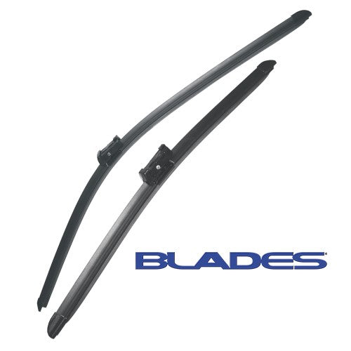 Twin Pack Windscreen Wiper Blade Set - 24" and 14" Wide Push Button