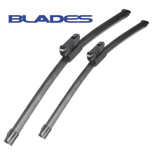 Twin Pack Windscreen Wiper Blade Set - 24" and 16" Narrow Push Button